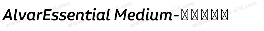 AlvarEssential Medium字体转换